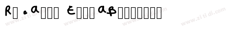 Ricardo ExtraBold字体转换